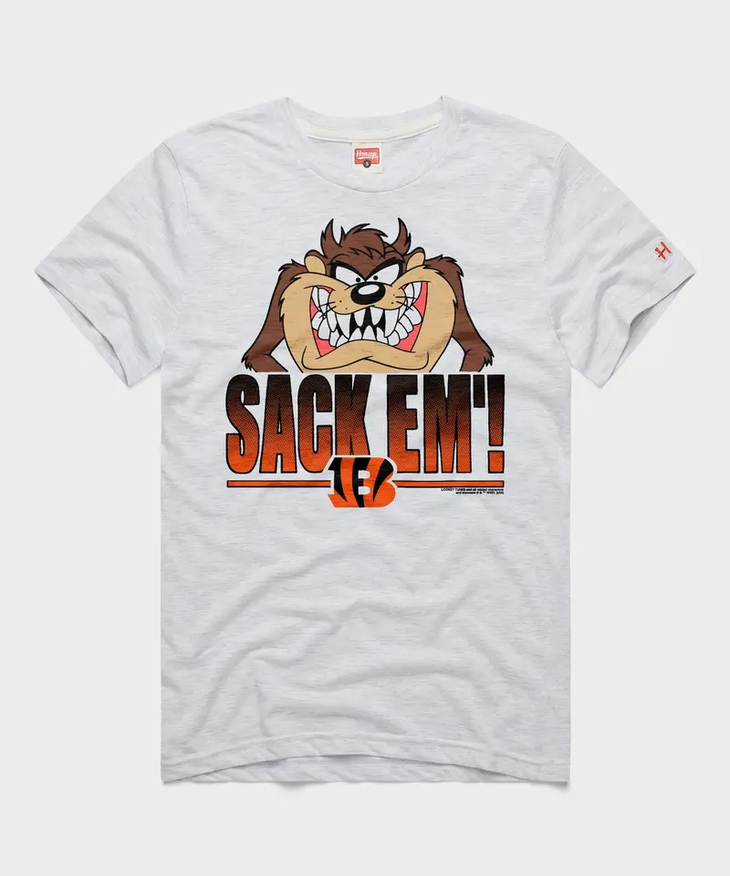 Looney Tunes Taz Sack Em' X Cincinnati Bengals 1