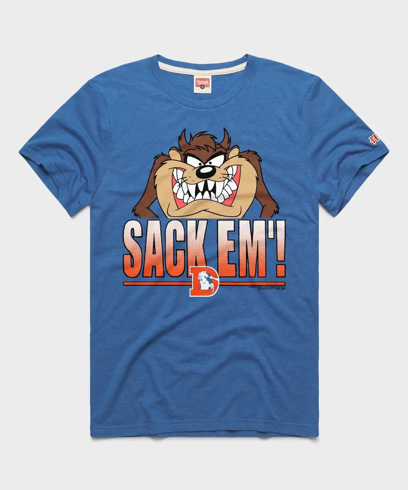 Looney Tunes Taz Sack Em' X Denver Broncos 1