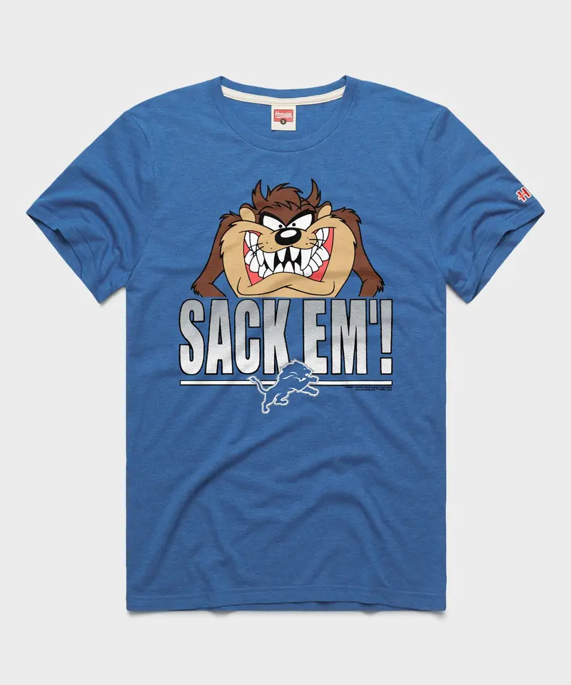 Looney Tunes Taz Sack Em' X Detroit Lions 1