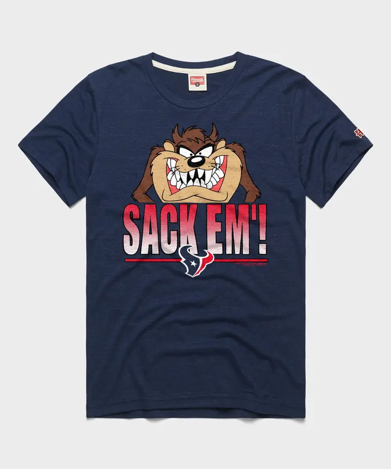 Looney Tunes Taz Sack Em' X Houston Texans 1