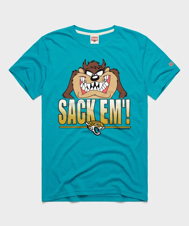Looney Tunes Taz Sack Em' X Jacksonville Jaguars 1
