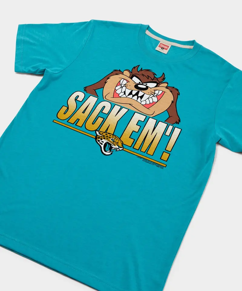 Looney Tunes Taz Sack Em' X Jacksonville Jaguars 2