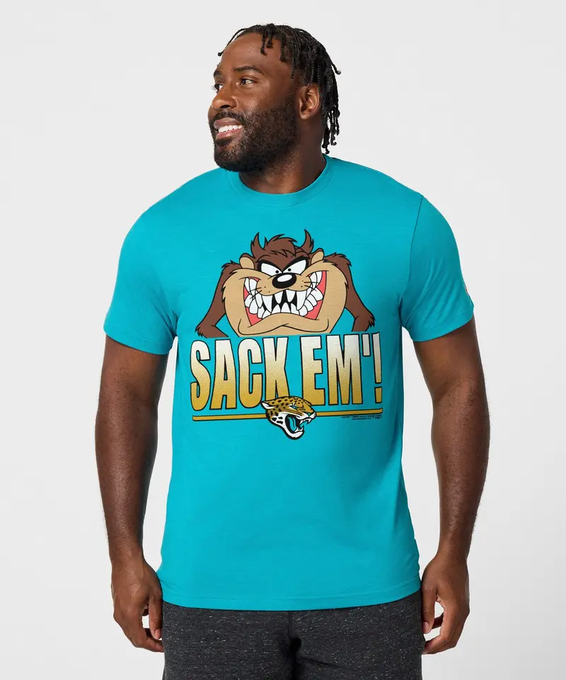 Looney Tunes Taz Sack Em' X Jacksonville Jaguars 3