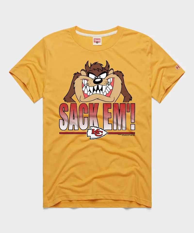 Looney Tunes Taz Sack Em' X Kansas City Chiefs 1