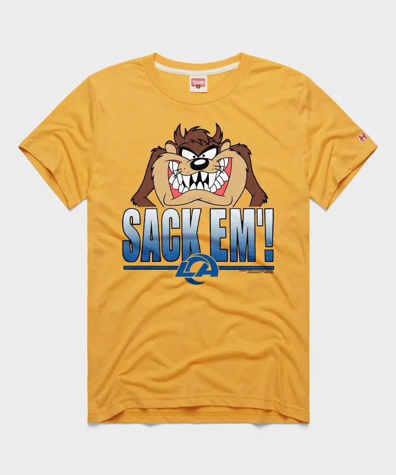 Looney Tunes Taz Sack Em' X Los Angeles Rams 1