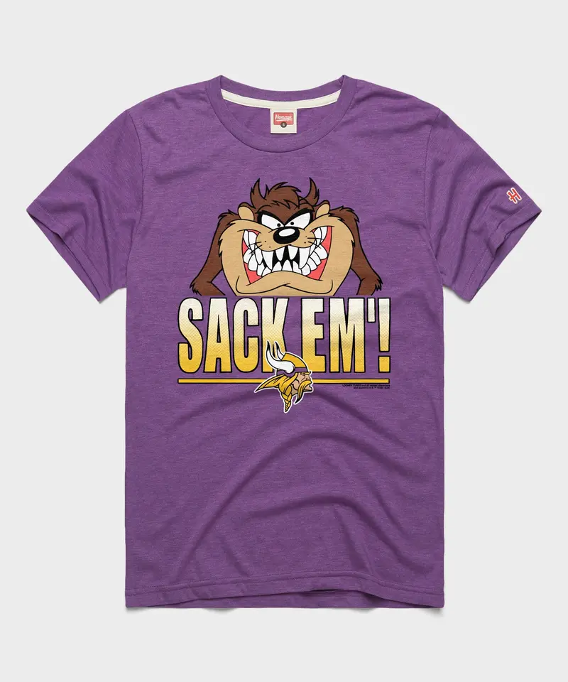 Looney Tunes Taz Sack Em' X Minnesota Vikings 1