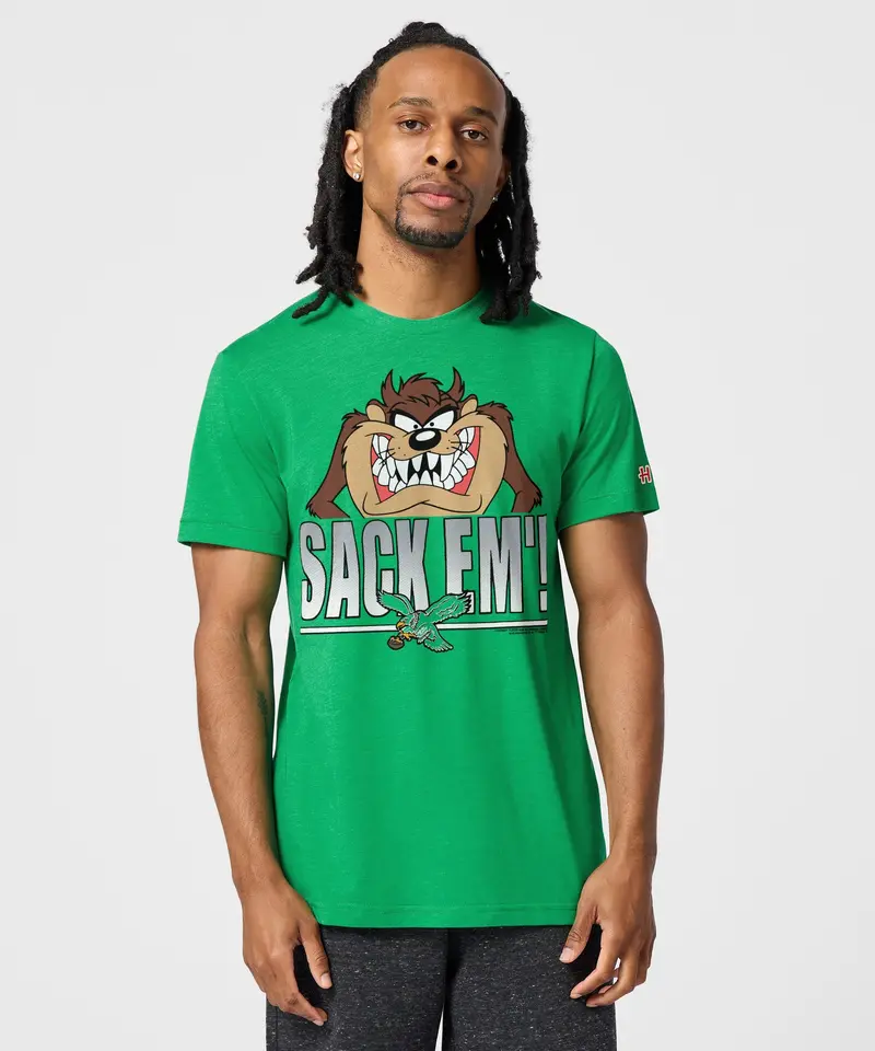 Looney Tunes Taz Sack Em' X Philadelphia Eagles 3