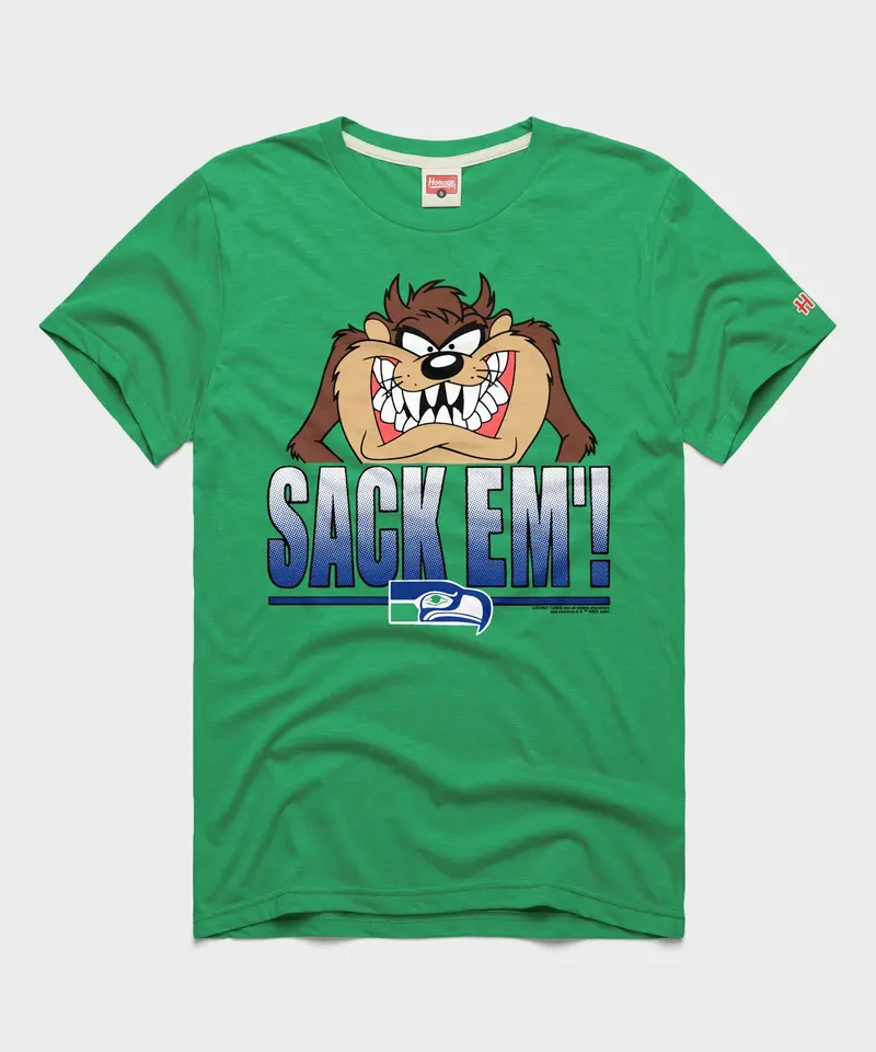 Looney Tunes Taz Sack Em' X Seattle Seahawks 1