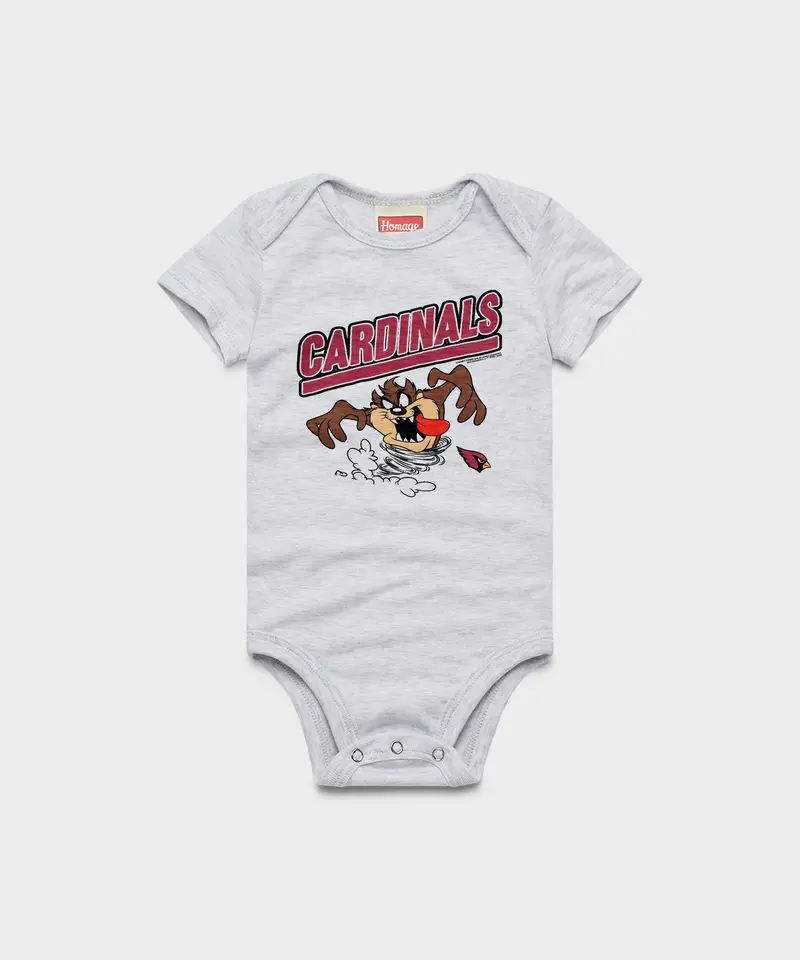 Looney Tunes Taz X Arizona Cardinals Baby One Piece 1