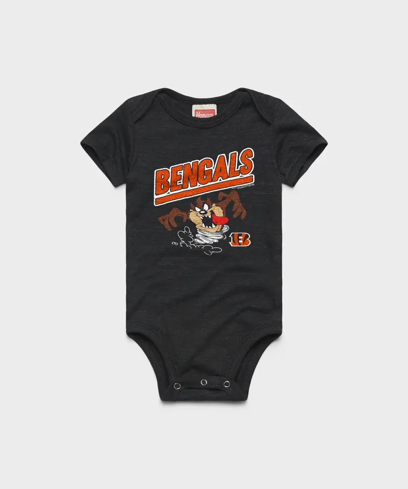 Looney Tunes Taz X Cincinnati Bengals Baby One Piece 1