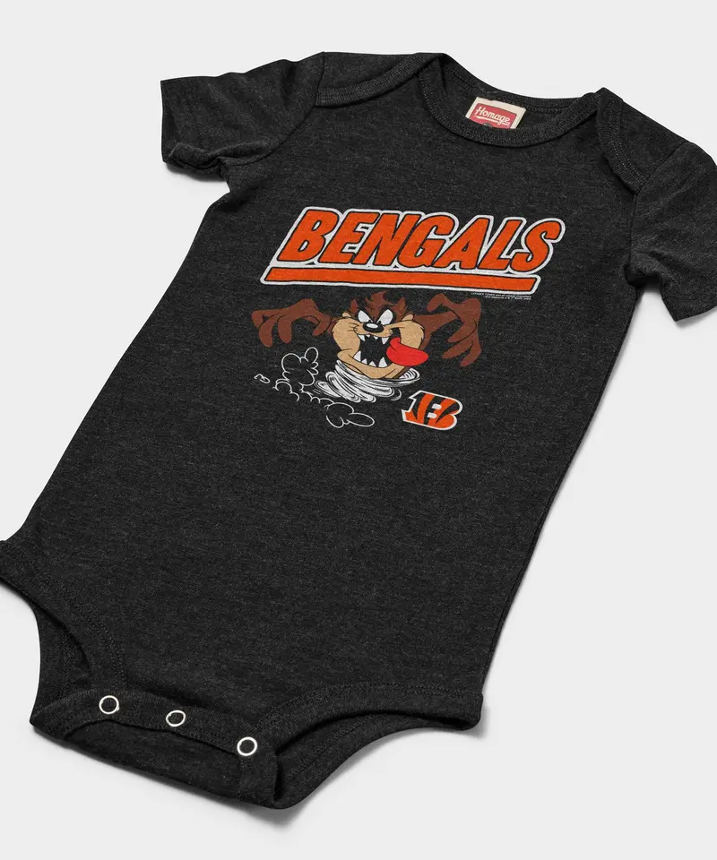Looney Tunes Taz X Cincinnati Bengals Baby One Piece 2