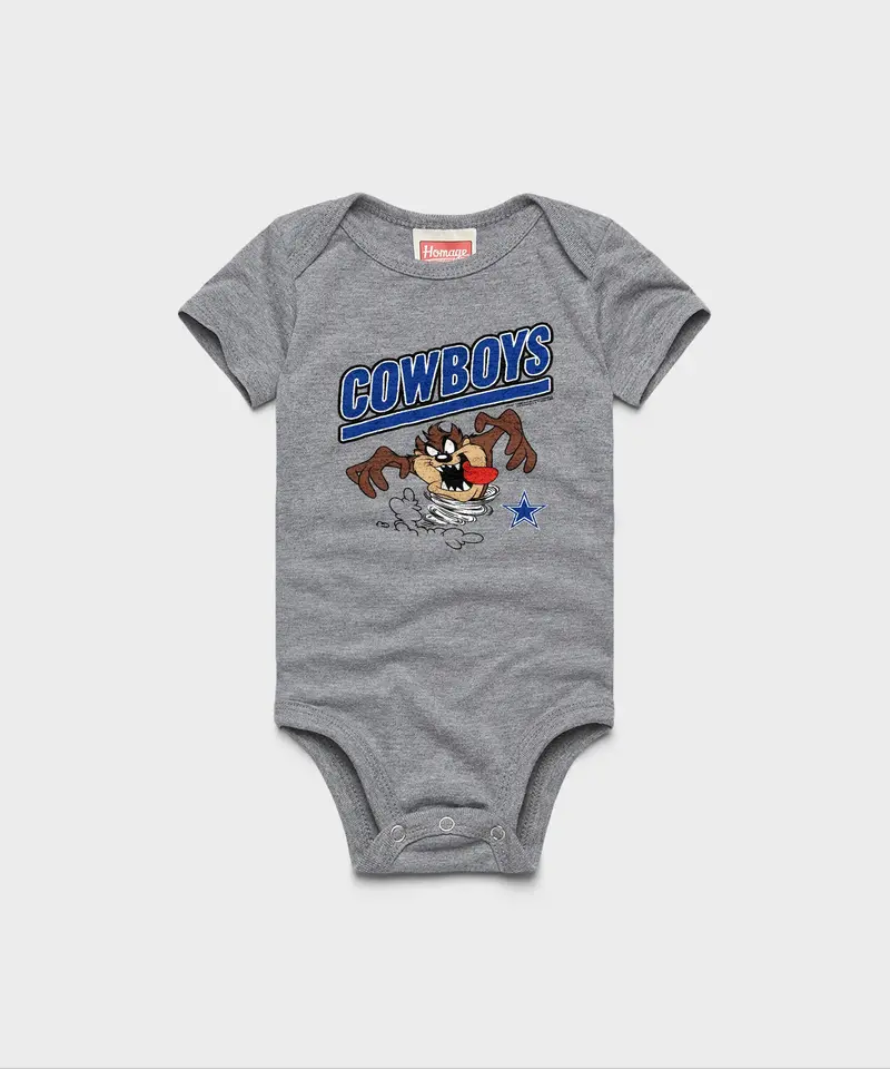 Looney Tunes Taz X Dallas Cowboys Baby One Piece 1