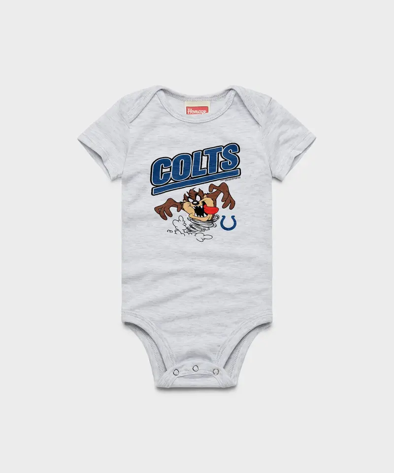 Looney Tunes Taz X Indianapolis Colts Baby One Piece 1