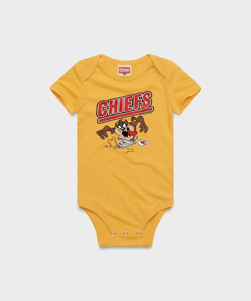 Looney Tunes Taz X Kansas City Chiefs Baby One Piece 1