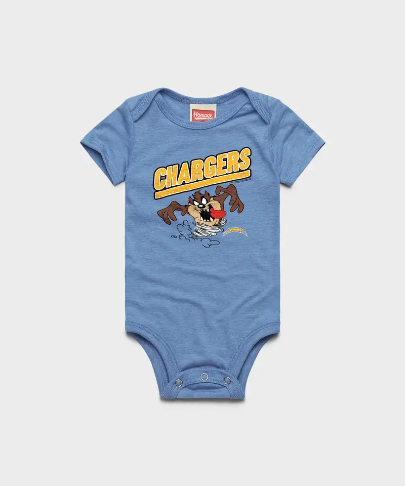 Looney Tunes Taz X Los Angeles Chargers Baby One Piece 1