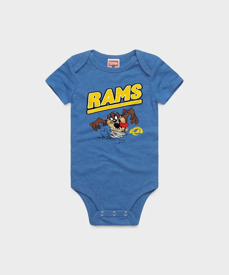 Looney Tunes Taz X Los Angeles Rams Baby One Piece 1