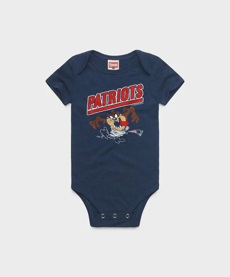Looney Tunes Taz X New England Patriots Baby One Piece 1