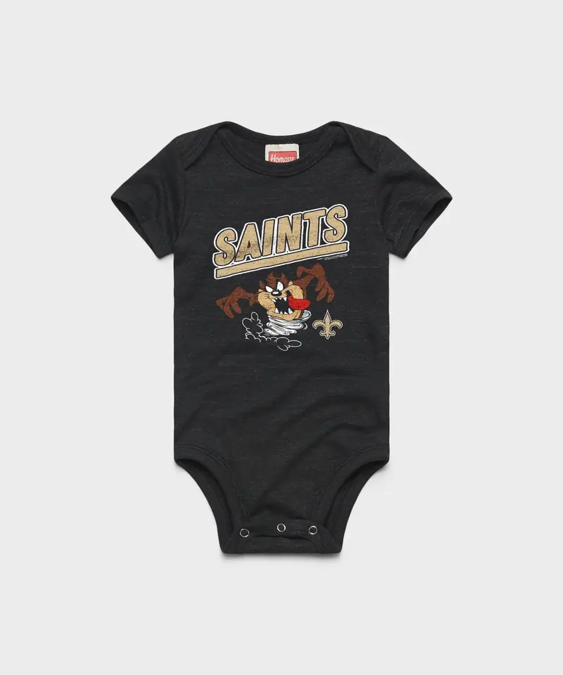 Looney Tunes Taz X New Orleans Saints Baby One Piece 1