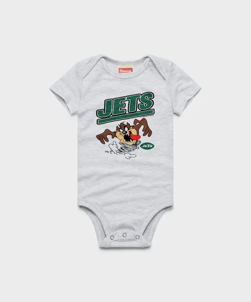 Looney Tunes Taz X New York Jets Baby One Piece 1