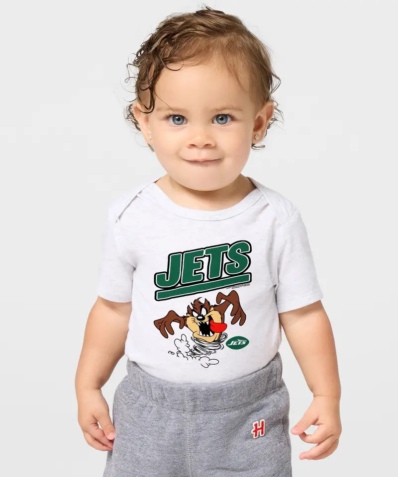 Looney Tunes Taz X New York Jets Baby One Piece 3