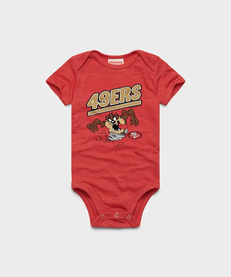 Looney Tunes Taz X San Francisco 49Ers Baby One Piece 1