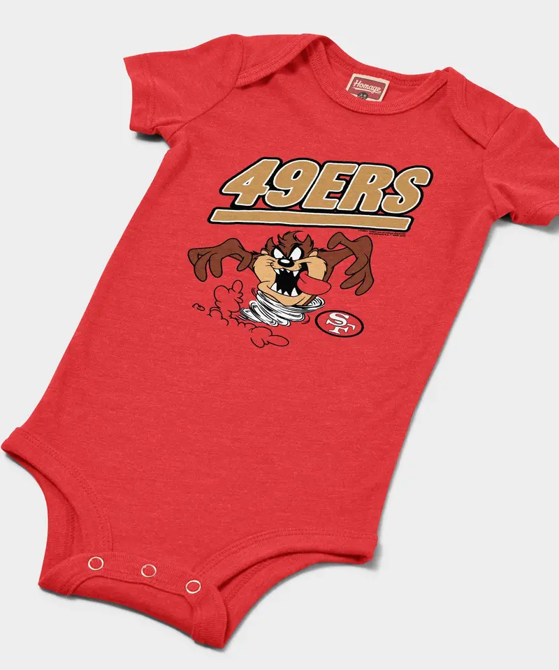 Looney Tunes Taz X San Francisco 49Ers Baby One Piece 2