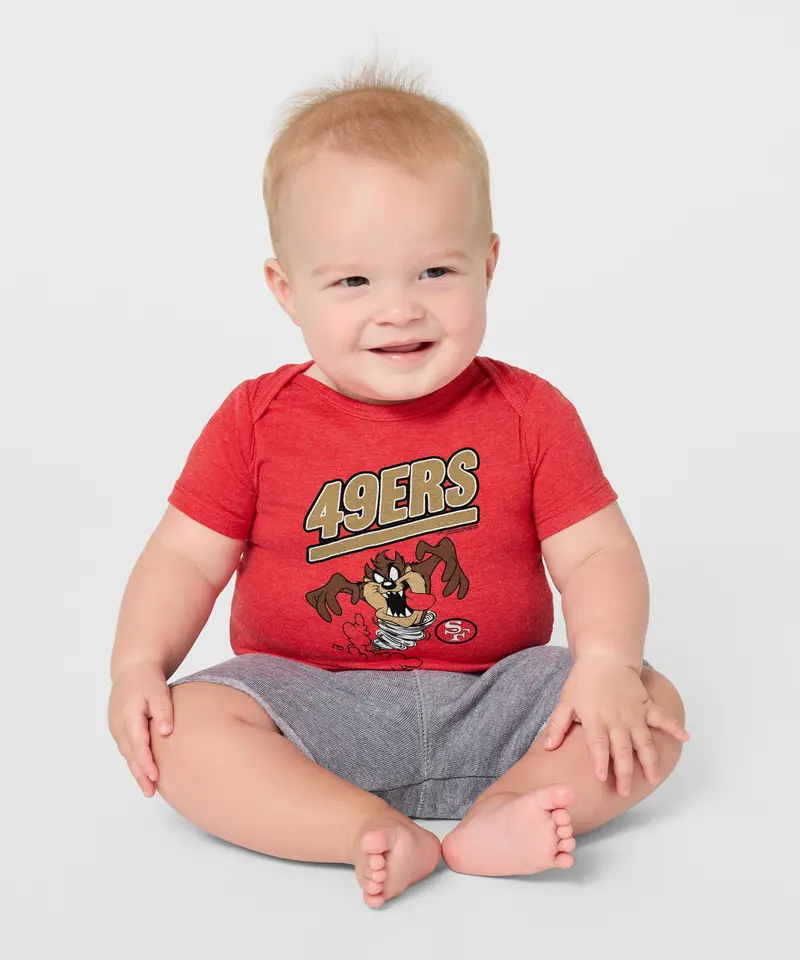 Looney Tunes Taz X San Francisco 49Ers Baby One Piece 3