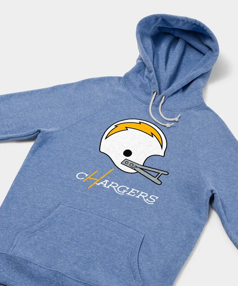 Los Angeles Chargers Big Helmet Hoodie 2