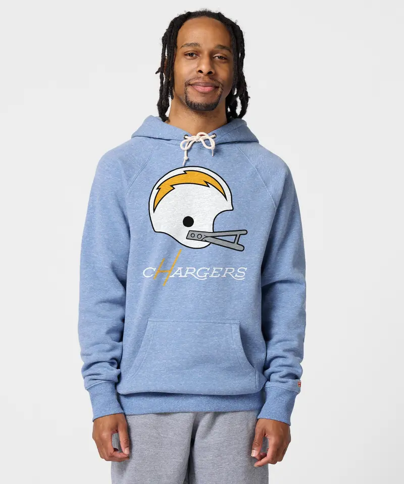 Los Angeles Chargers Big Helmet Hoodie 3