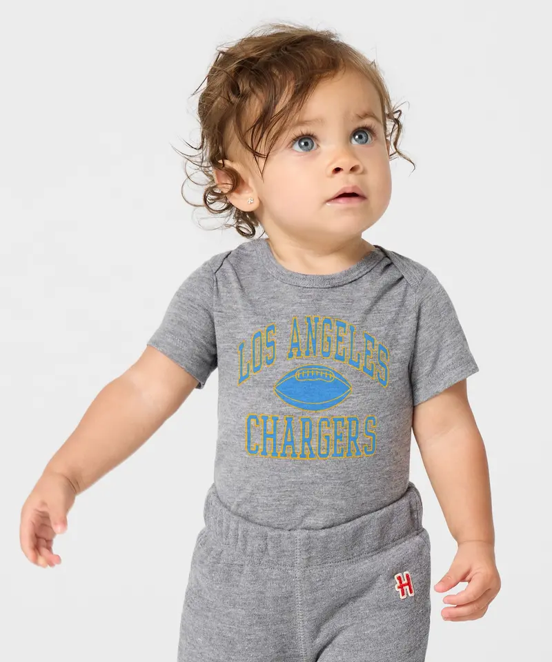 Los Angeles Chargers Gridiron Baby One Piece 3