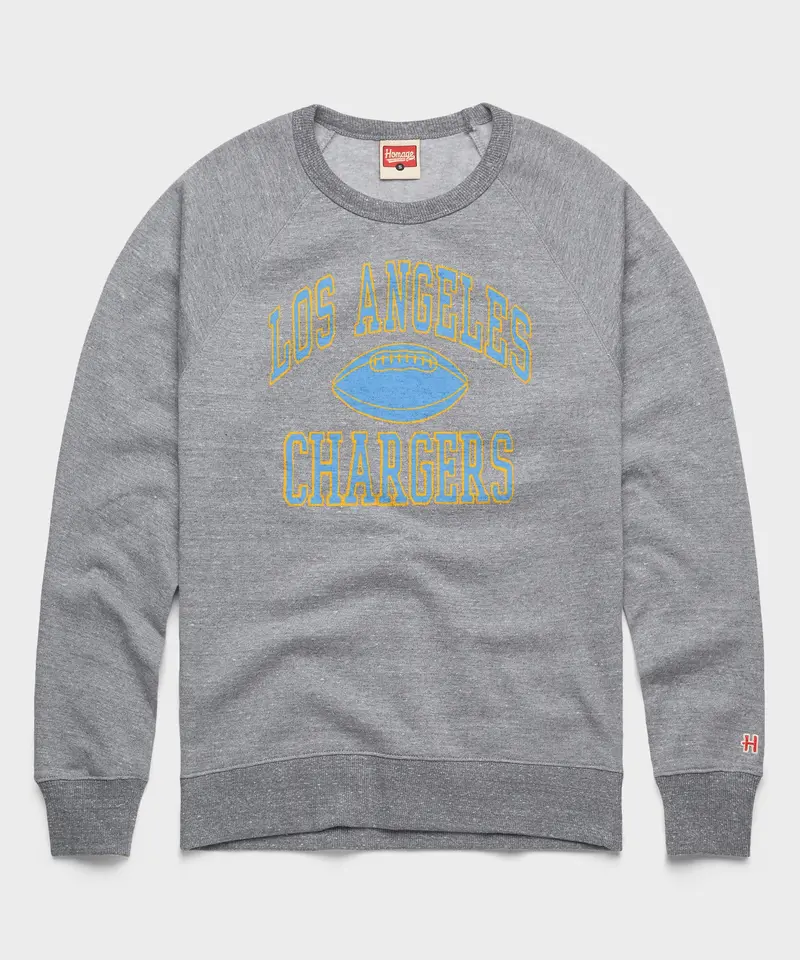 Los Angeles Chargers Gridiron Crewneck 1