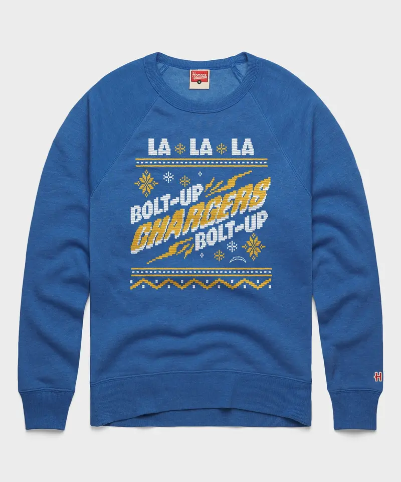 Los Angeles Chargers Holiday Crewneck 1