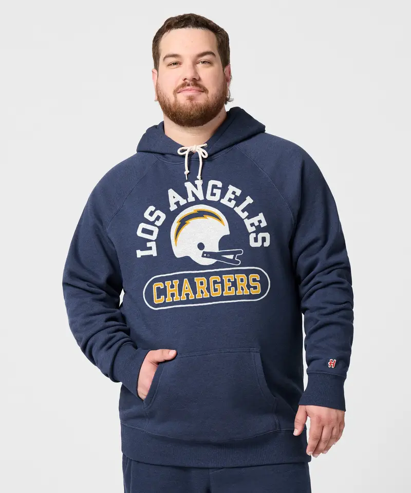 Los Angeles Chargers Throwback Helmet Hoodie 3