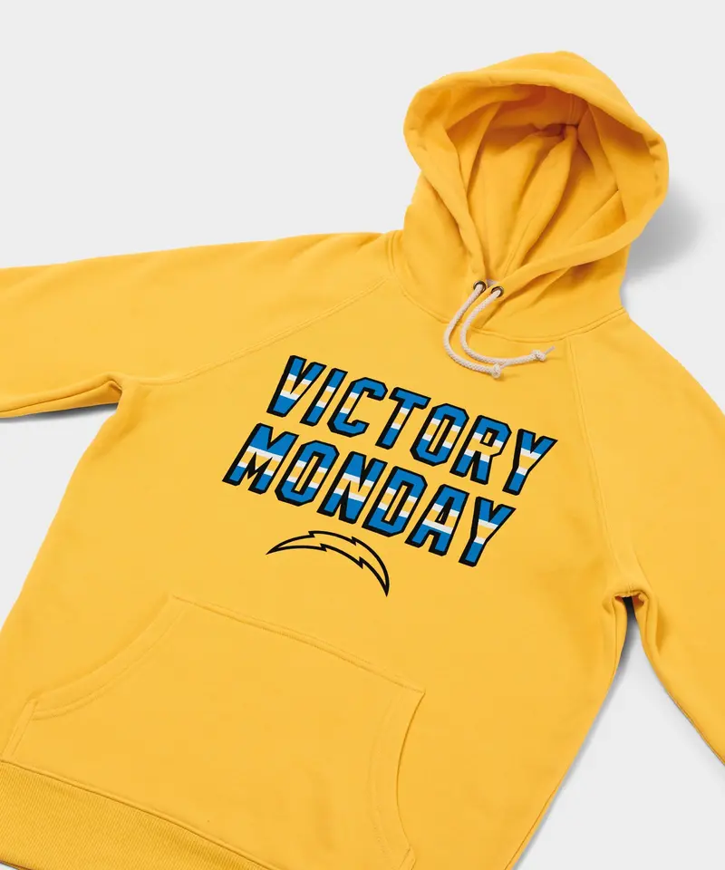 Los Angeles Chargers Victory Monday Hoodie 2