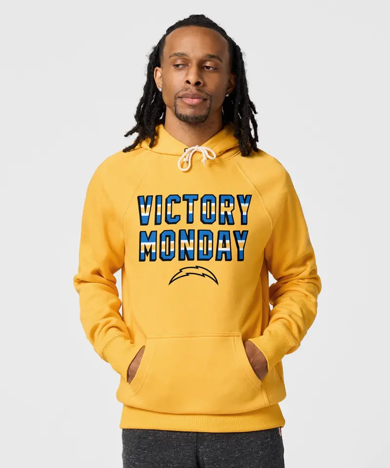 Los Angeles Chargers Victory Monday Hoodie 3