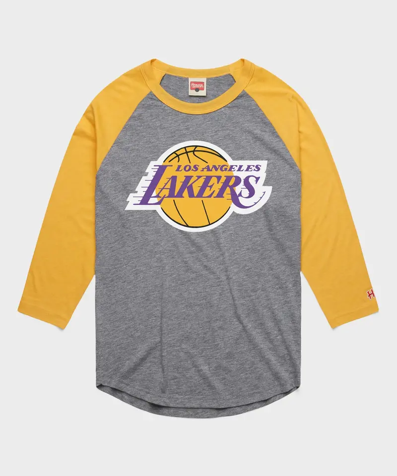 Los Angeles Lakers Logo Raglan 1