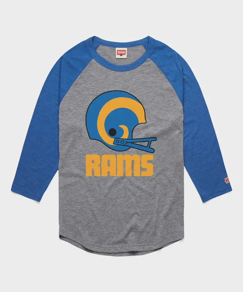 Los Angeles Rams Big Helmet Raglan 1