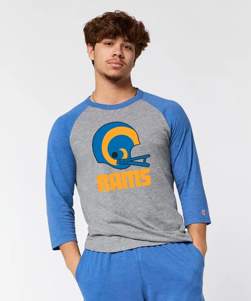 Los Angeles Rams Big Helmet Raglan 3