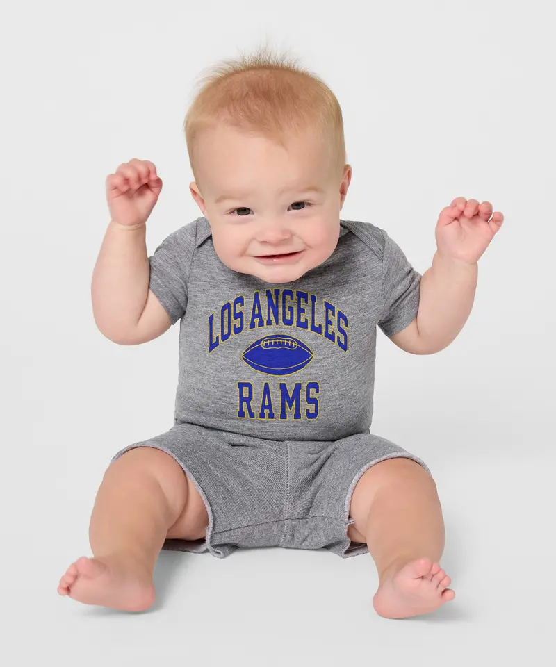 Los Angeles Rams Gridiron Baby One Piece 3