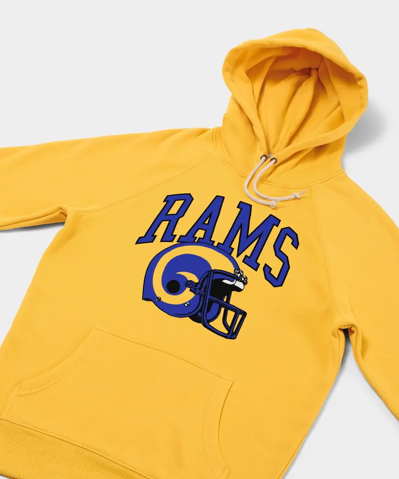 Los Angeles Rams Helmet Retro Hoodie 2