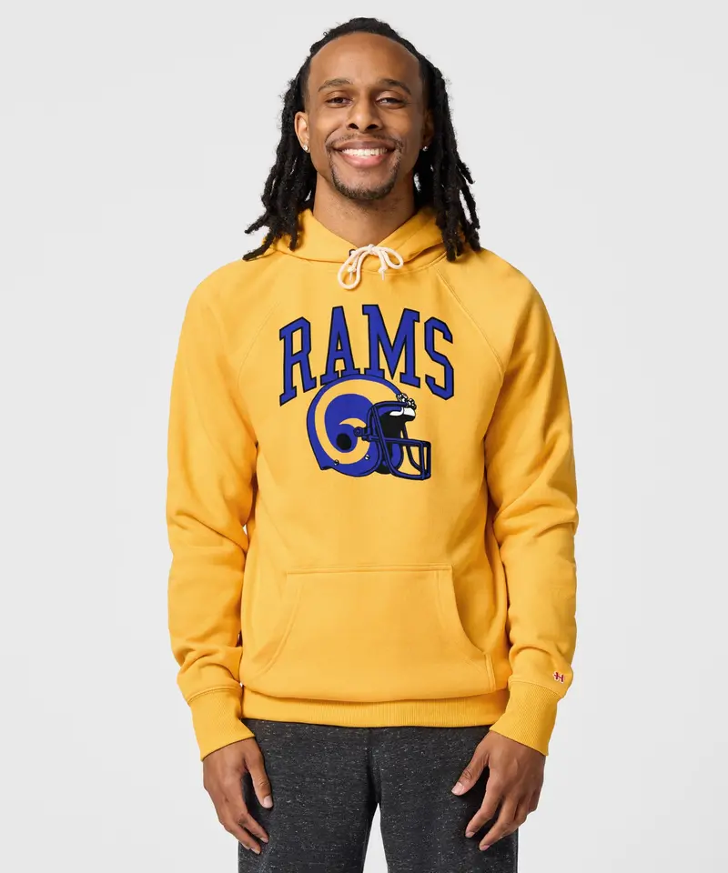 Los Angeles Rams Helmet Retro Hoodie 3