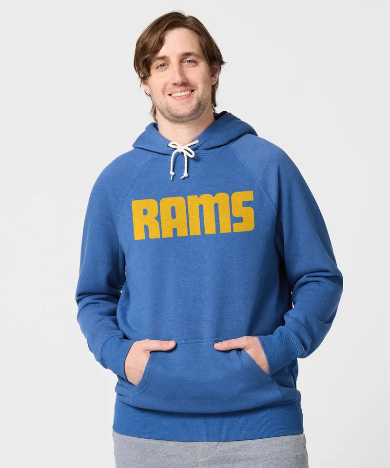 Los Angeles Rams Wordmark '72 Hoodie 3