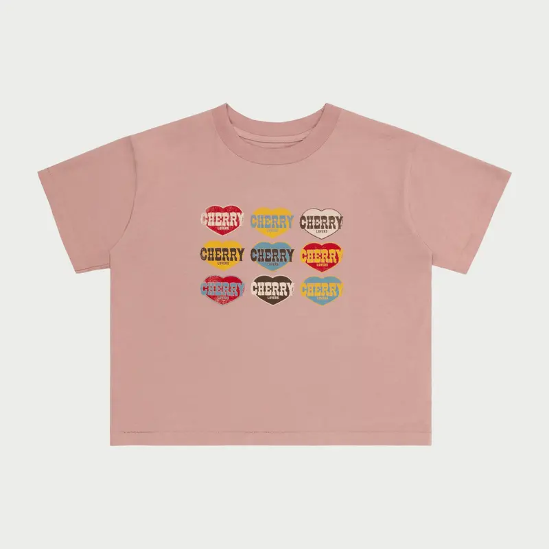 Lovers Boxy Baby Tee (Rose) 1