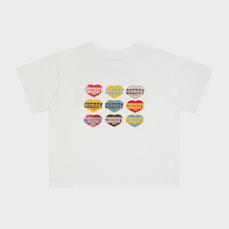 Lovers Boxy Baby Tee (White) 1