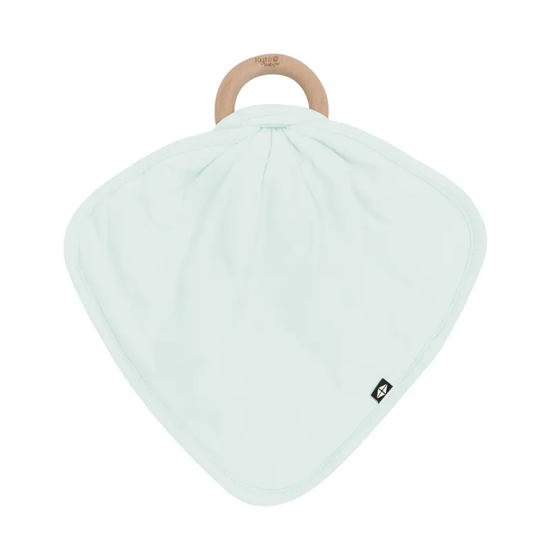 Lovey In Dew With Removable Wooden Teething Ring 1