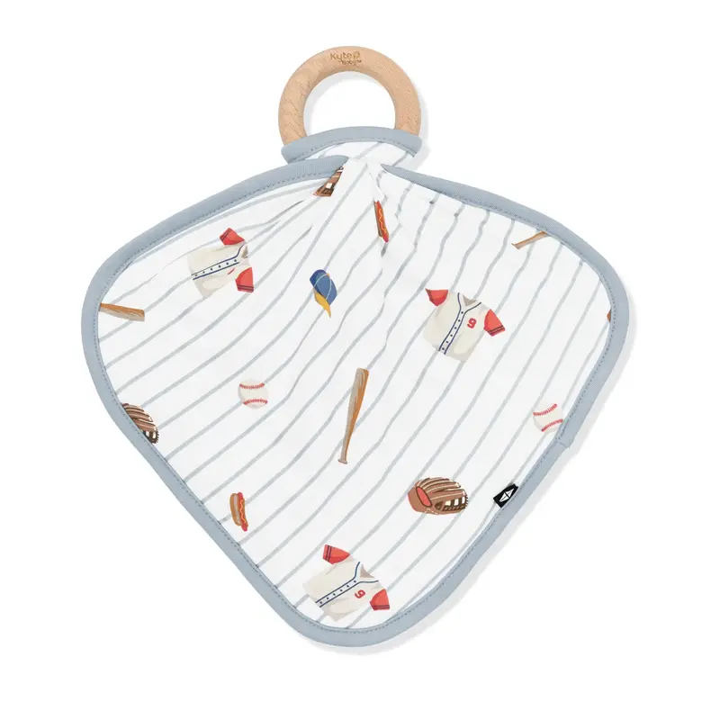 Lovey In Home Run With Removable Wooden Teething Ring 2