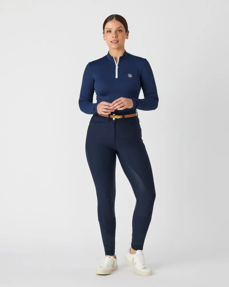 Lt Active Fit Riding Top L/S- Classic Navy 3