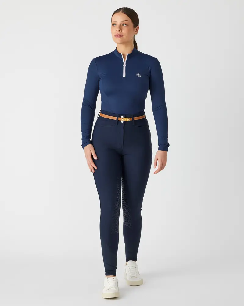 Lt Active Fit Riding Top L/S- Classic Navy 5