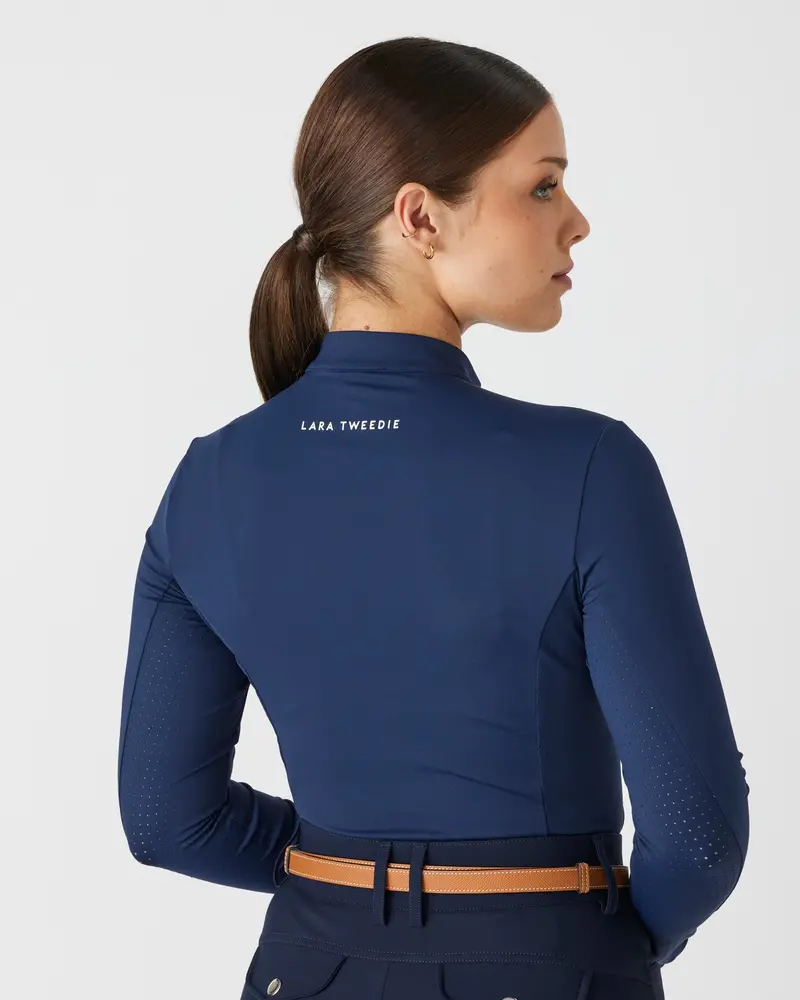 Lt Active Fit Riding Top L/S- Classic Navy 6