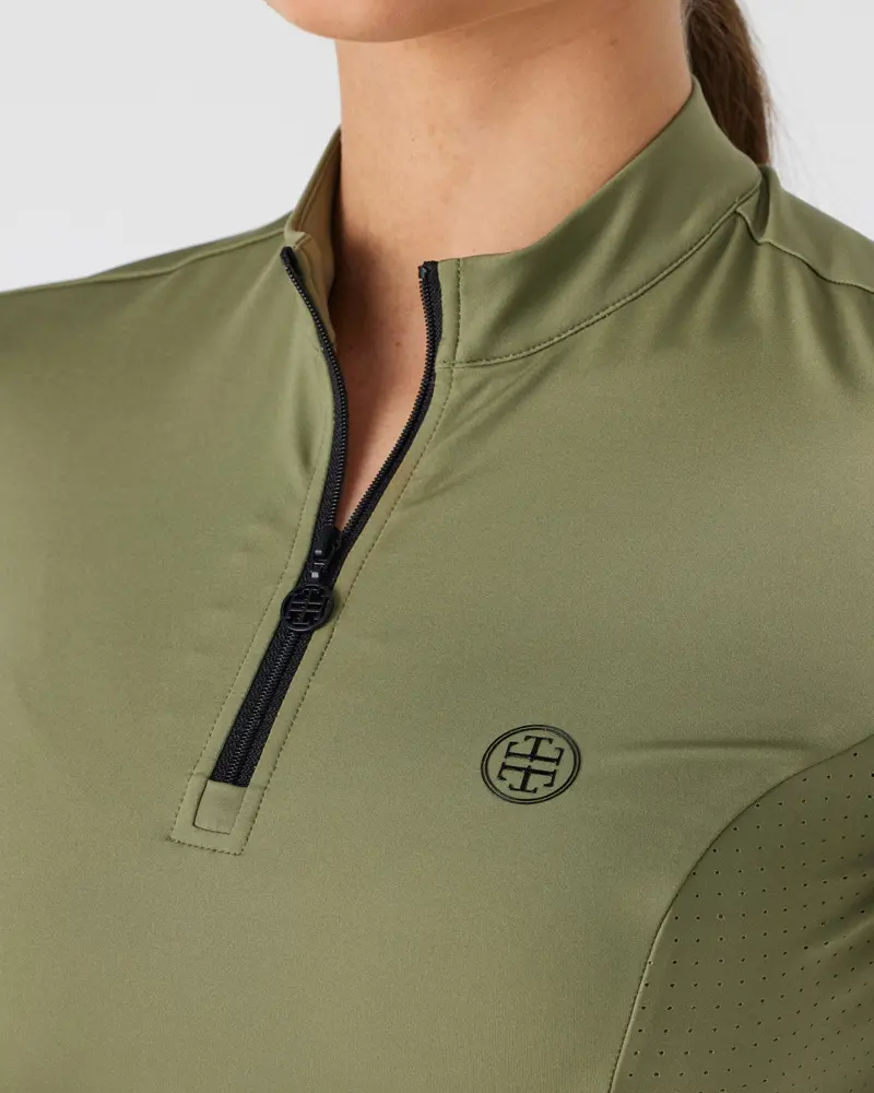 Lt Active Fit Riding Top L/S- Woodland Olive 5